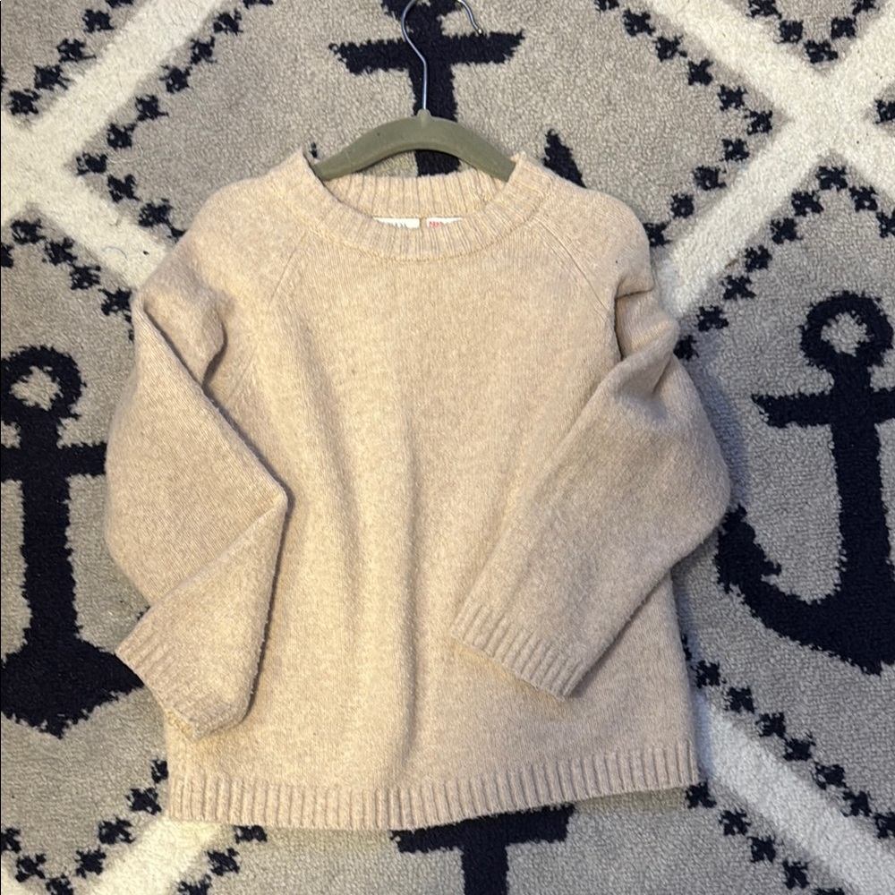 Zara Tan Knit Sweater Soft Pullover